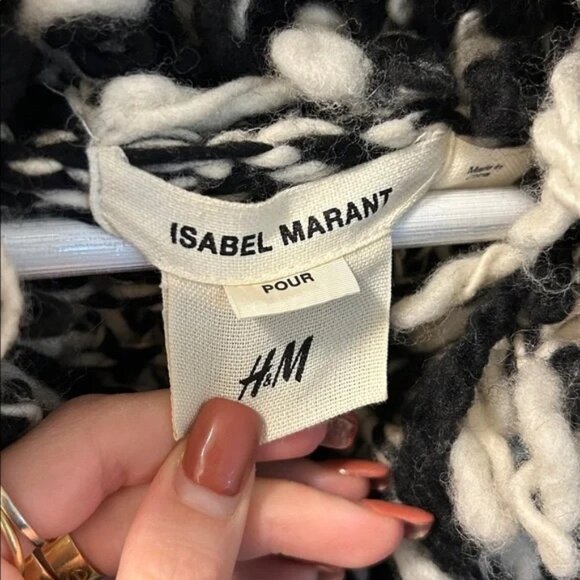 Isabel Marant x H&M wool coat/cardigan (size small) - Picture 4 of 5